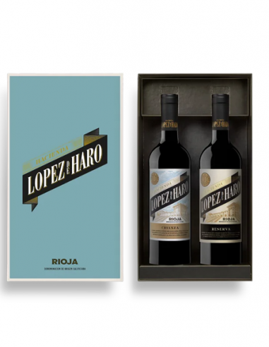 ESTUCHE LÓPEZ HARO CRIANZA + RESERVA