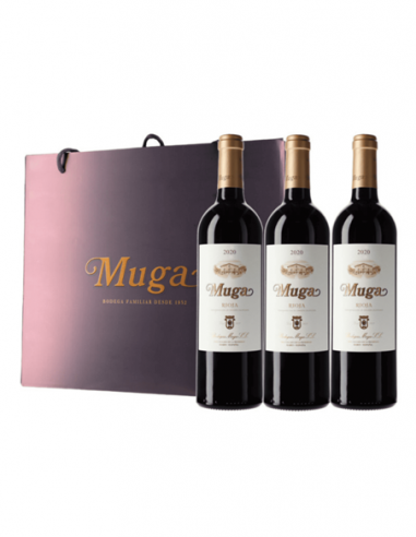ESTUCHE MUGA CRIANZA 3 BOTELLAS