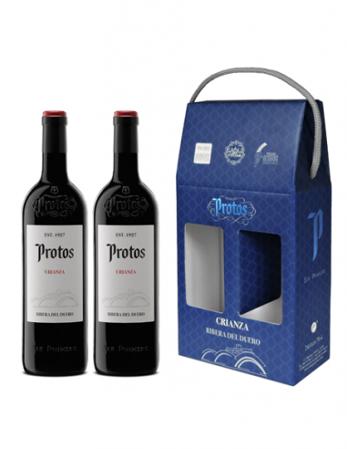 ESTUCHE 2 BOTELLAS PROTOS CRIANZA